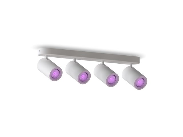 Calex smart plafondlamp 4-lichts slimme opbouwspot ovaal wit - afbeelding 1 van  4