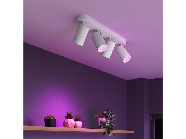 Calex smart plafondlamp 4-lichts slimme opbouwspot ovaal wit - afbeelding 2 van  4