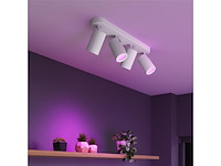Calex smart plafondlamp 4-lichts slimme opbouwspot ovaal wit - afbeelding 2 van  4