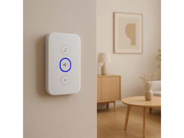 Calex video deurbel met camera 2k bedraad met chime wit - afbeelding 4 van  6