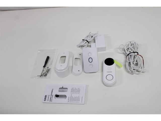 Calex video deurbel met camera 2k bedraad met chime wit - afbeelding 5 van  6