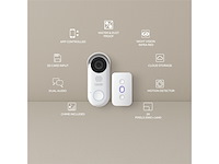 Calex video deurbel met camera 2k bedraad met chime wit - afbeelding 1 van  6