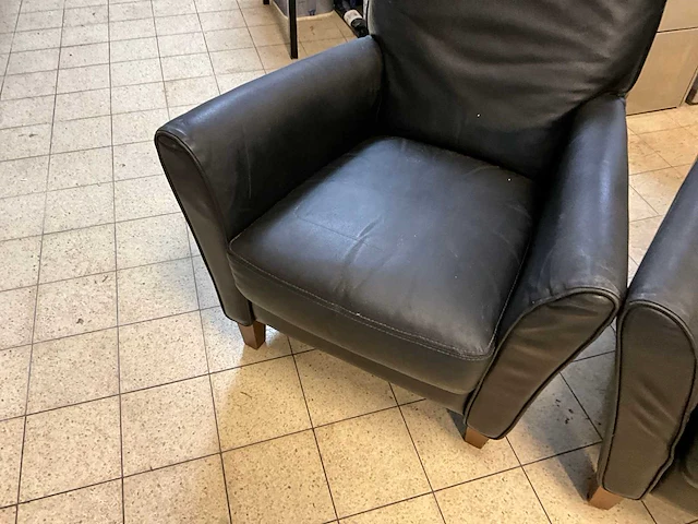 Calia kunstlederen fauteuils (2x) - afbeelding 2 van  7
