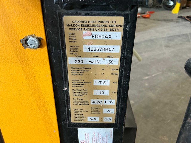 Calorex fd60ax bouwdroger - afbeelding 4 van  5