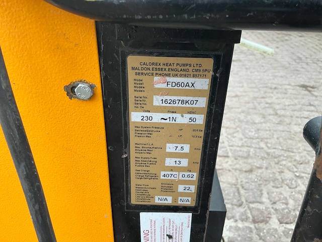 Calorex fd60ax bouwdroger - afbeelding 7 van  9