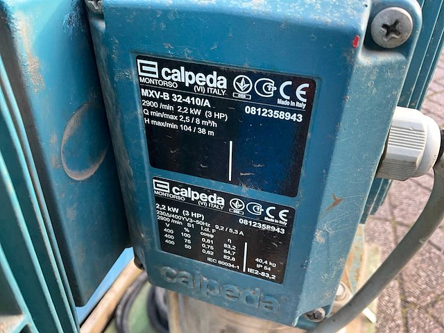 Calpeda mxv-b 32-410/a waterpomp (2x) - afbeelding 8 van  8