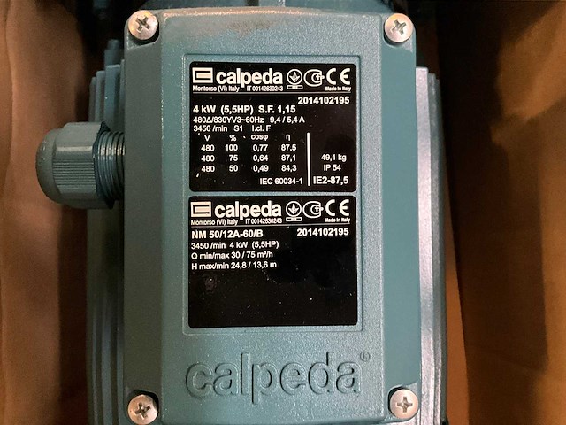 Calpeda nm 50/12a-60/b centrifugaal pomp (3x) - afbeelding 3 van  4