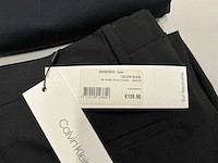 Calvin klein slim wollen stretch pantalon navy&black (7x) - afbeelding 10 van  11