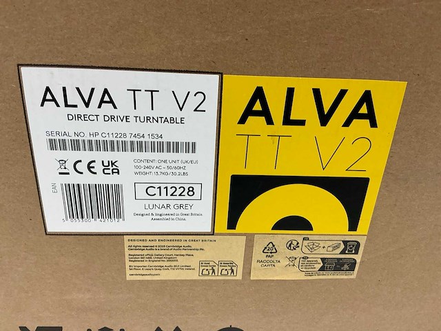 Cambridge audio alva tt v2 lunar grey platenspeler - afbeelding 5 van  5
