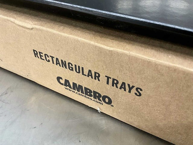 Cambro - camtray zwart - doos dienbladen (2x) - afbeelding 3 van  3