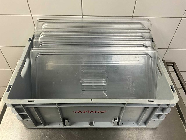 Cambro - gn 1/1 - kunststof gastronormdeksel (12x) - afbeelding 1 van  3