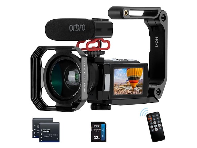 Camcorder full hd 1080p 30fps 24mp 3.0 ips touchscreen - afbeelding 1 van  5