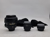 Camera lens en 2x teleconverter, nikon, o.a. af-s nikkor 24-120mm 1:1.4g ed vr - afbeelding 1 van  8