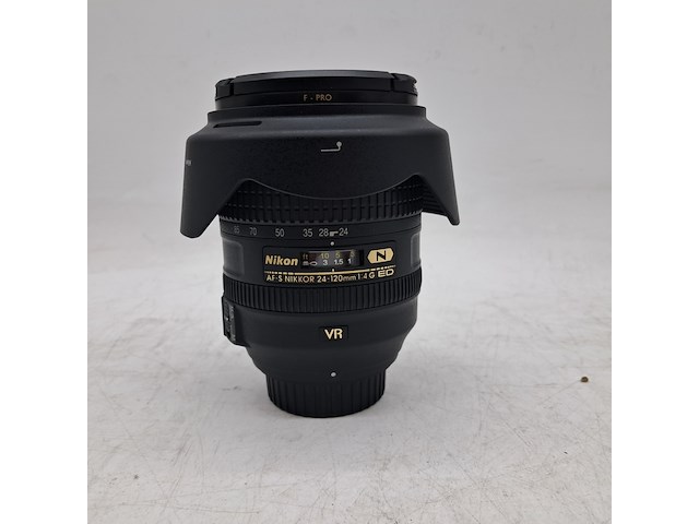 Camera lens en 2x teleconverter, nikon, o.a. af-s nikkor 24-120mm 1:1.4g ed vr - afbeelding 2 van  8