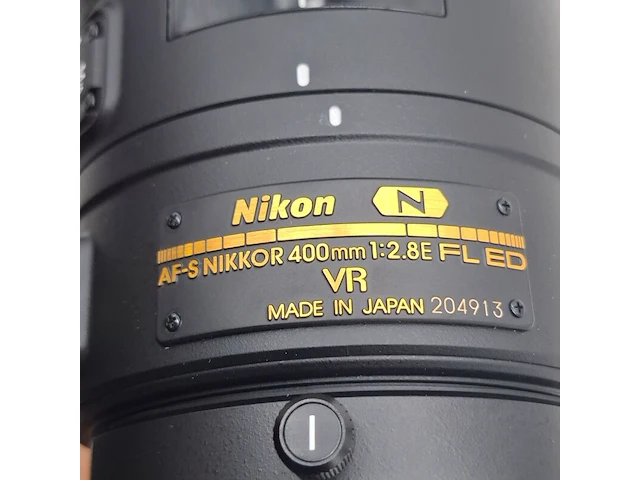 Camera lens, nikkon, af-s nikkor 400mm 1:2.8e fl ed vr - afbeelding 7 van  8