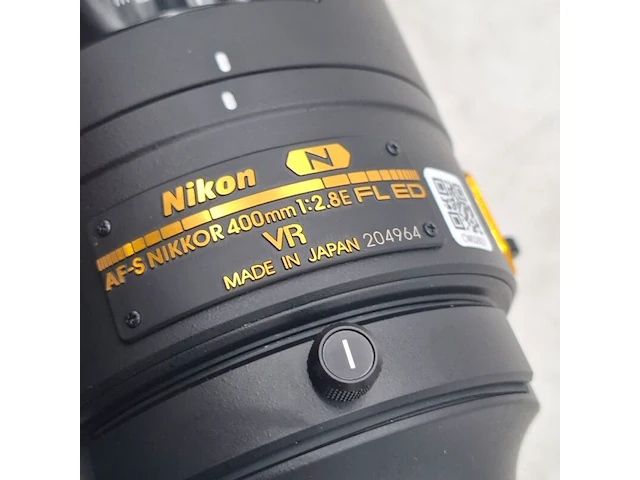 Camera lens, nikkon, af-s nikkor 400mm 1:2.8e fl ed vr - afbeelding 6 van  10