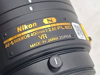 Camera lens, nikkon, af-s nikkor 400mm 1:2.8e fl ed vr - afbeelding 6 van  10