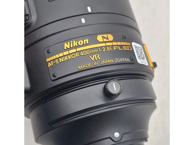 Camera lens, nikkon, af-s nikkor 400mm 1:2.8e fl ed vr - afbeelding 5 van  10