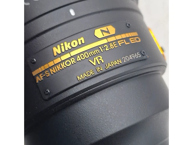 Camera lens, nikkon, af-s nikkor 400mm 1:2.8e fl ed vr - afbeelding 6 van  10