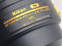 Camera lens, nikkon, af-s nikkor 400mm 1:2.8e fl ed vr - afbeelding 6 van  10