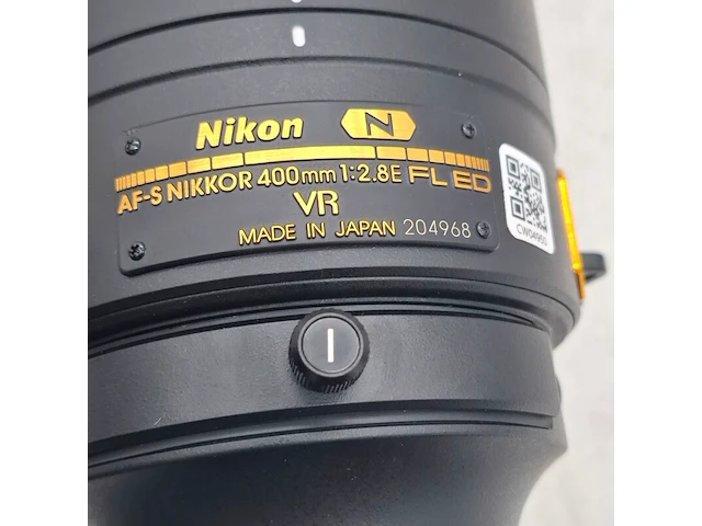 Camera lens, nikkon, af-s nikkor 400mm 1:2.8e fl ed vr - afbeelding 4 van  9