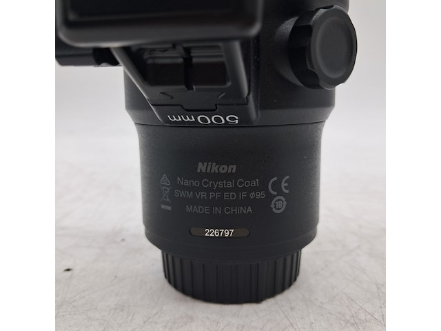 Camera lens, nikkon, af-s nikkor 500mm 1:5.6e pf ed vr - afbeelding 6 van  6