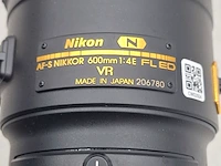 Camera lens, nikkon, af-s nikkor 600mm 1:4e fl ed vr - afbeelding 6 van  10