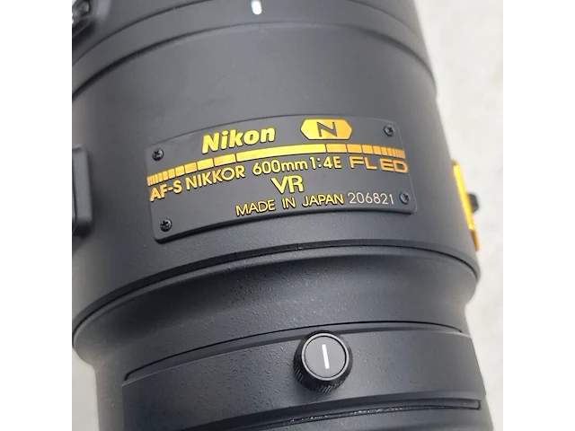 Camera lens, nikkon, af-s nikkor 600mm 1:4e fl ed vr - afbeelding 7 van  10