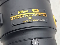 Camera lens, nikkon, af-s nikkor 600mm 1:4e fl ed vr - afbeelding 7 van  10