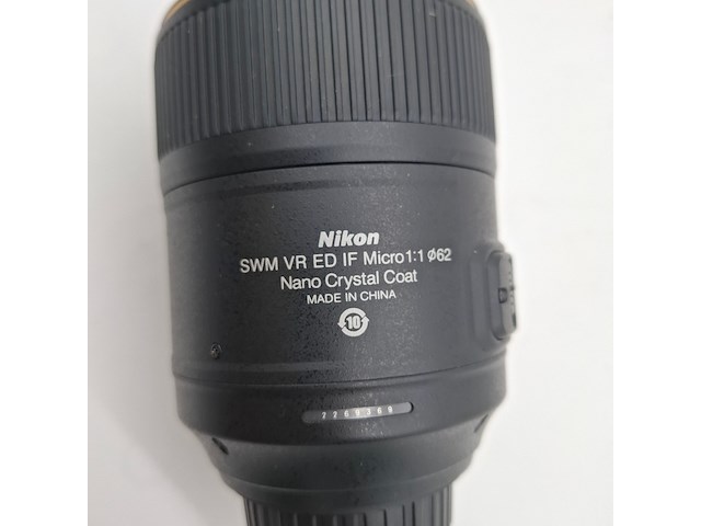 Camera lens, nikon, af-s micro nikkor 105mm 1:2.8g ed vr - afbeelding 7 van  8