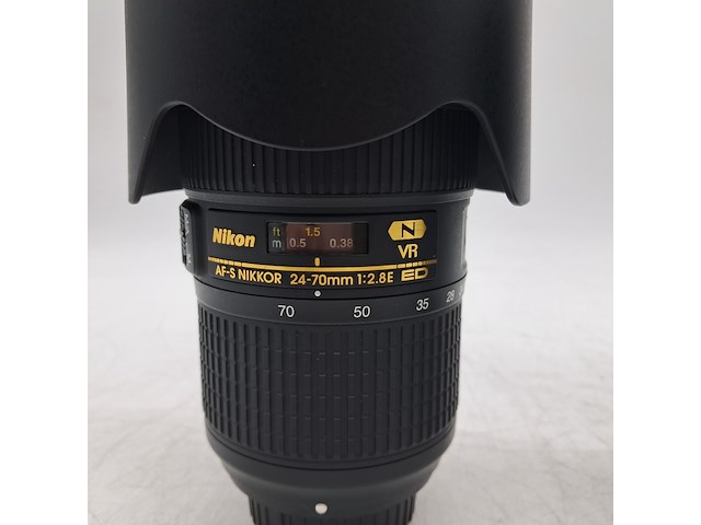 Camera lens, nikon, af-s nikkor 24-70mm 1:2.8e ed - afbeelding 3 van  8