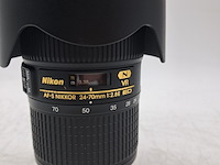Camera lens, nikon, af-s nikkor 24-70mm 1:2.8e ed - afbeelding 2 van  4