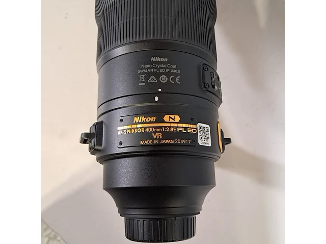 Camera lens, nikon, af-s nikkor 400mm 1:2.8e fl ed vr - afbeelding 9 van  11