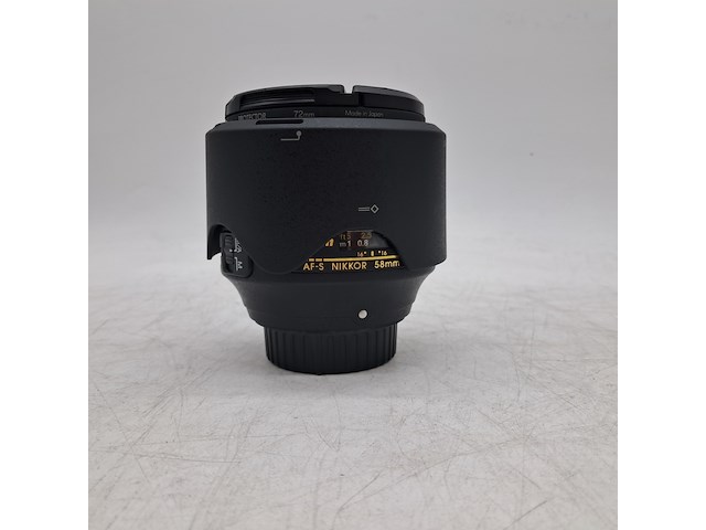 Camera lens, nikon, af-s nikkor 58mm 1:1.4g - afbeelding 2 van  5