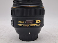 Camera lens, nikon, af-s nikkor 58mm 1:1.4g - afbeelding 3 van  5