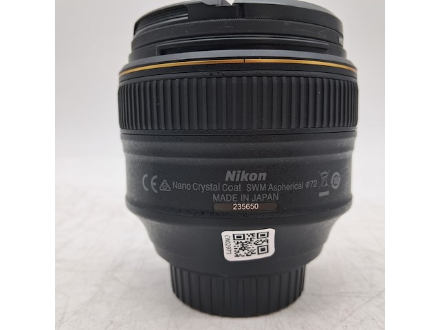 Camera lens, nikon, af-s nikkor 58mm 1:1.4g - afbeelding 5 van  5