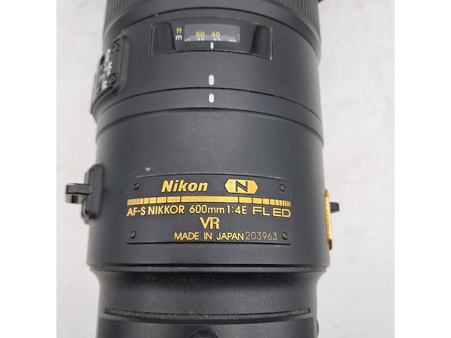 Camera lens, nikon, af-s nikkor 600mm 1:4e fl ed vr - afbeelding 4 van  12
