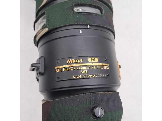 Camera lens, nikon, af-s nikkor 600mm 1:4e fl ed vr - afbeelding 4 van  9