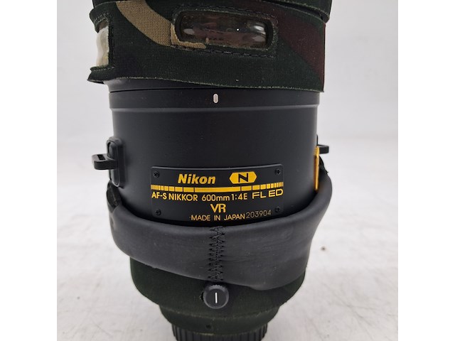 Camera lens, nikon, af-s nikkor 600mm 1:4e fl ed vr - afbeelding 3 van  10