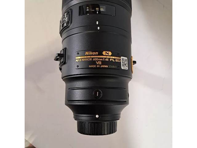 Camera lens, nikon, af-s nikkor 600mm 1:4e fl ed vr - afbeelding 9 van  11