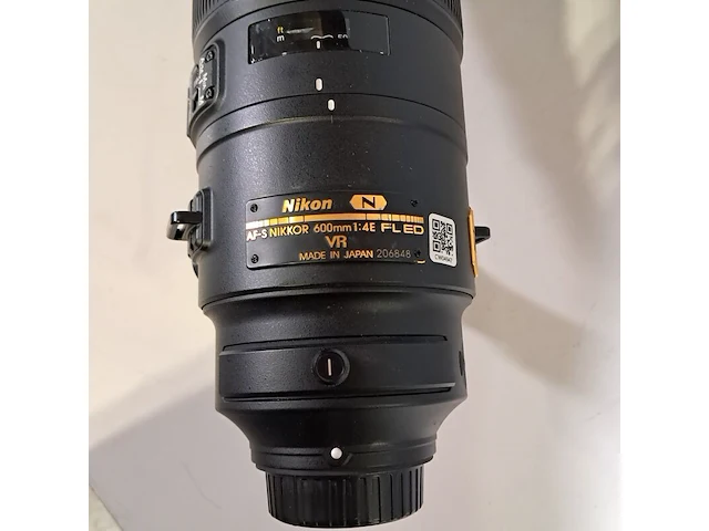 Camera lens, nikon, af-s nikkor 600mm 1:4e fl ed vr - afbeelding 8 van  10