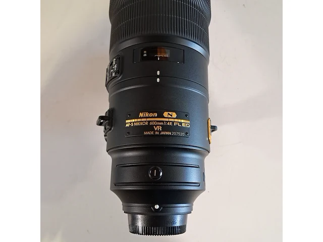 Camera lens, nikon, af-s nikkor 600mm 1:4e fl ed vr - afbeelding 7 van  10