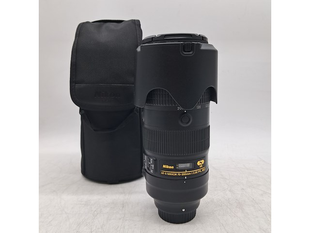 Camera lens, nikon, af-s nikkor 70-200mm 1:2.8e fl ed - afbeelding 8 van  11