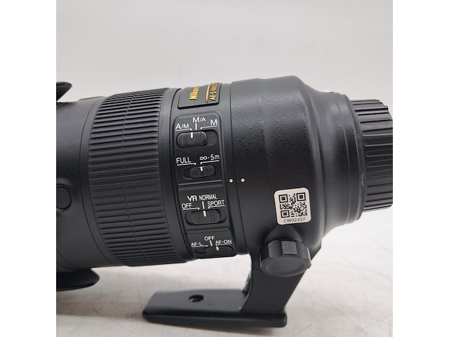 Camera lens, nikon, af-s nikkor 70-200mm 1:2.8fl ed vr - afbeelding 3 van  5
