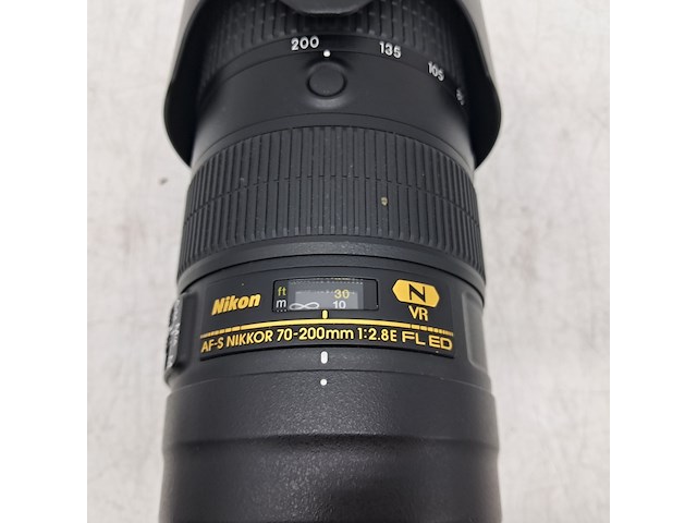 Camera lens, nikon, af-s nikkor 70-200mm 1:2.8fl ed vr - afbeelding 4 van  5