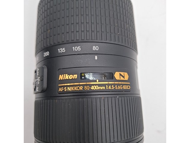 Camera lens, nikon, af-s nikkor 80-400mm 1:4.5-5.6g ed vr - afbeelding 6 van  9