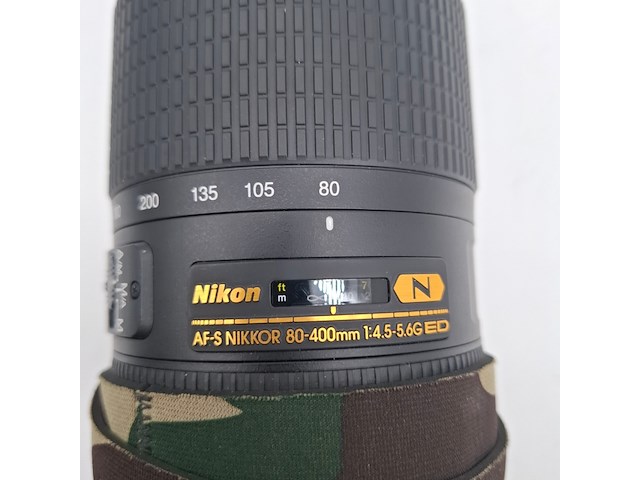 Camera lens, nikon, af-s nikkor 80-400mm 1:4.5-5.6g ed vr - afbeelding 4 van  7