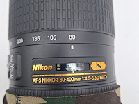 Camera lens, nikon, af-s nikkor 80-400mm 1:4.5-5.6g ed vr - afbeelding 4 van  7