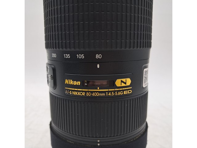 Camera lens, nikon, af-s nikkor 80-400mm 1:4.5-5.6g ed - afbeelding 3 van  5