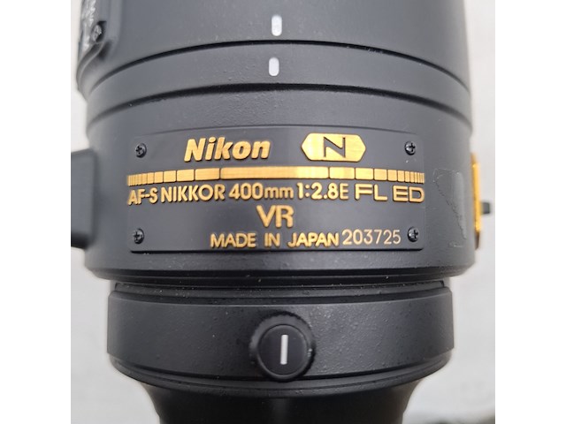 Camera lens, nikon, af-s nikor 400mm 1:2.8e fl ed - afbeelding 8 van  11